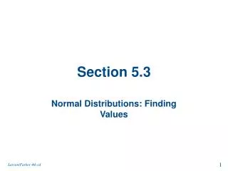 Section 5.3