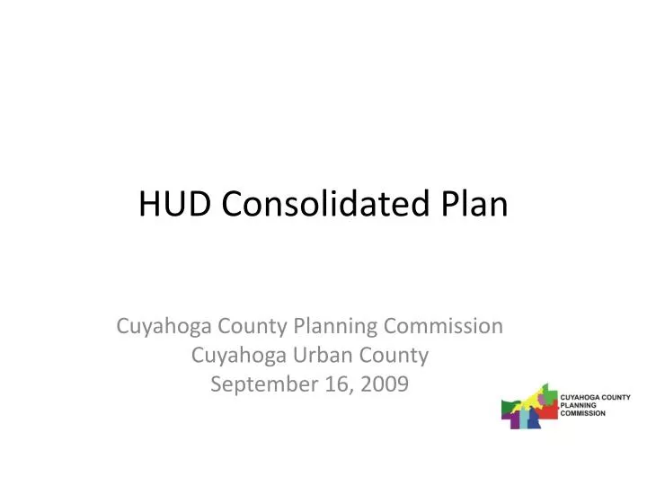 hud consolidated plan