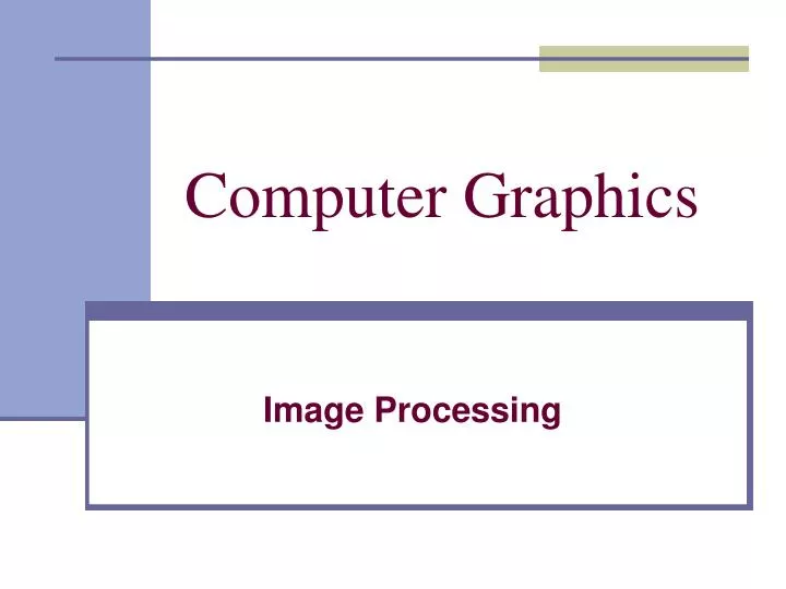 computer graphics