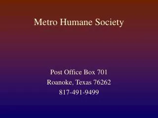 Metro Humane Society