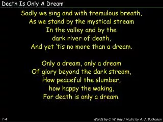 Death Is Only A Dream