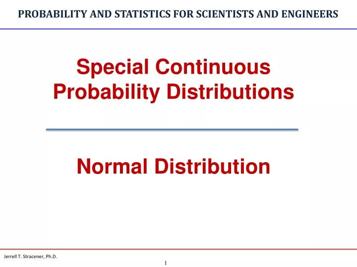 probability and statistics for scientists and engineers