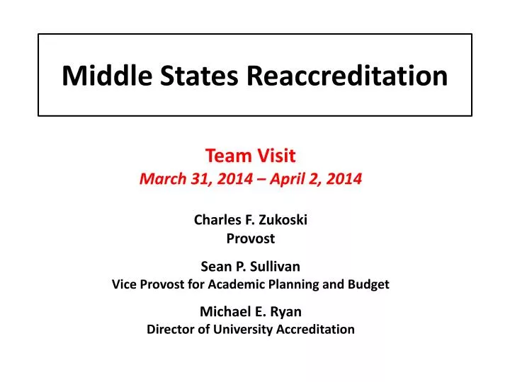 middle states reaccreditation
