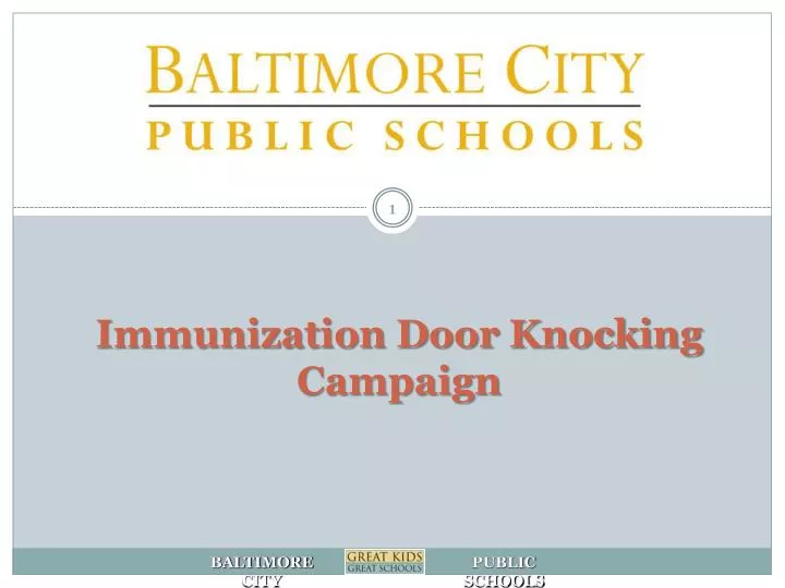 immunization door knocking campaign