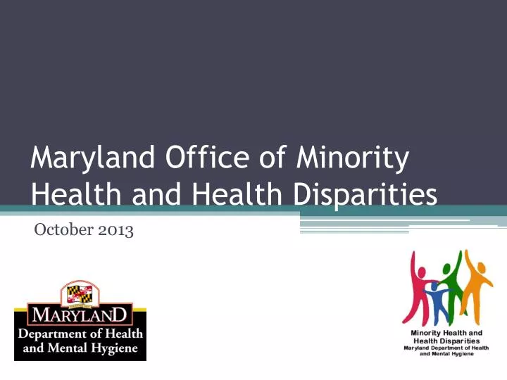 maryland office of minority health and health disparities