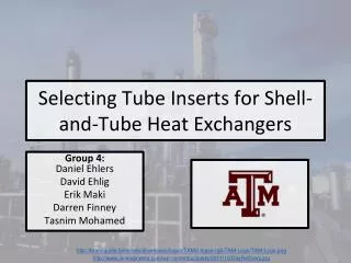 Selecting Tube Inserts for Shell-and-Tube Heat Exchangers