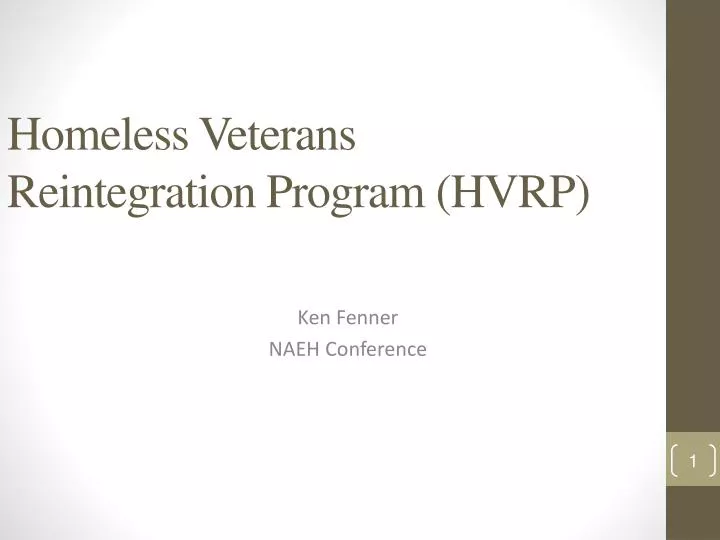 homeless veterans reintegration program hvrp