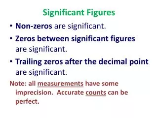 Significant Figures