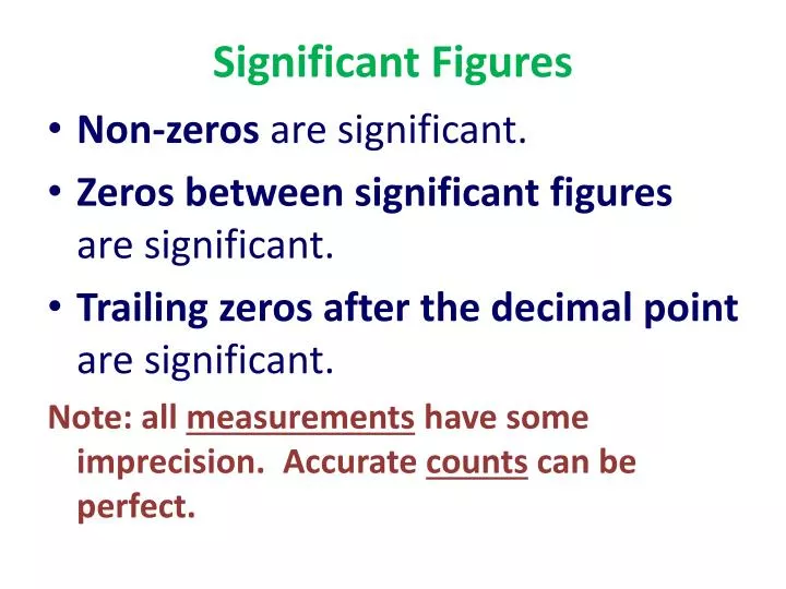 significant figures