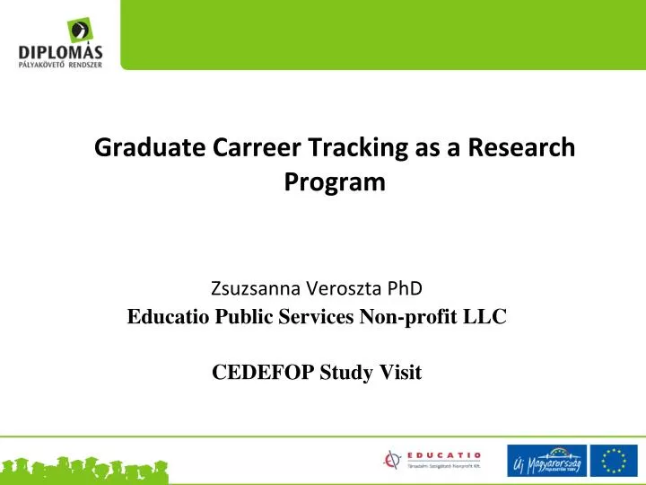 graduate carreer tracking as a research program