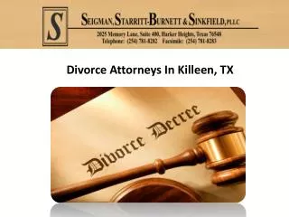 Divorce Attorneys In Killeen, TX