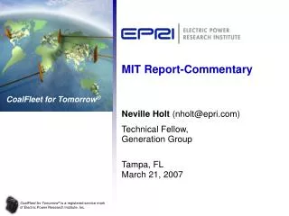 MIT Report-Commentary