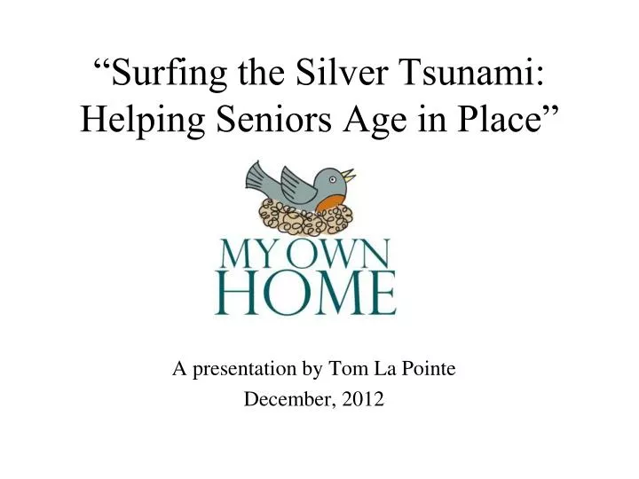 surfing the silver tsunami helping seniors age in place