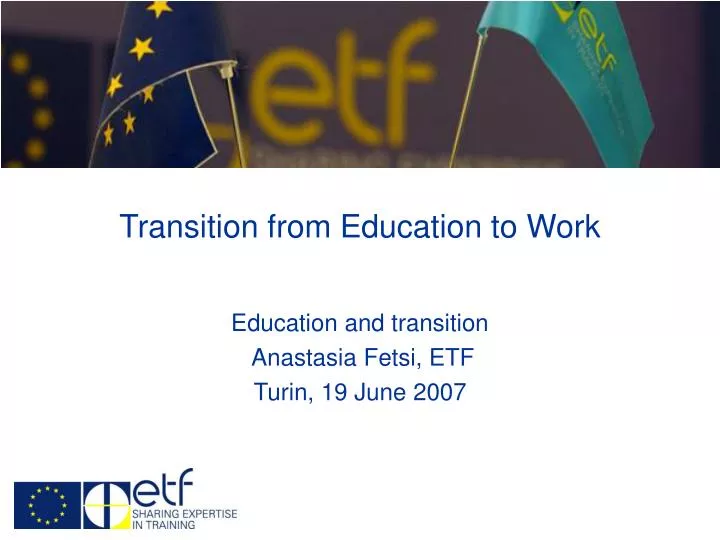 transition from education to work