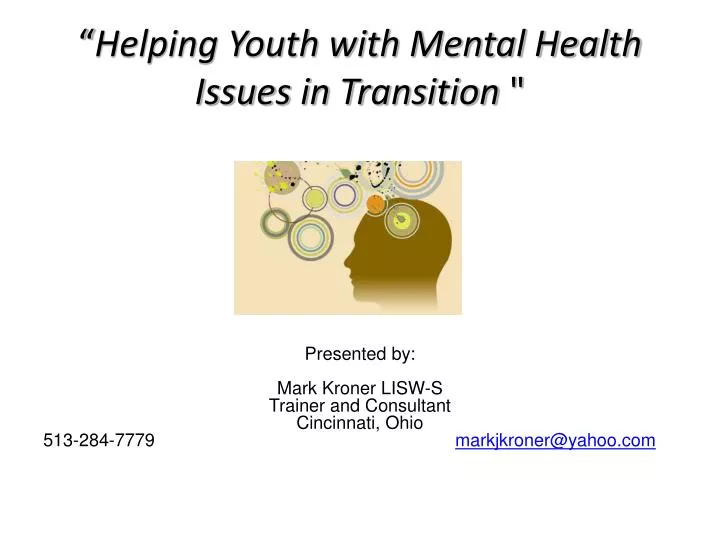 helping youth with mental health issues in transition
