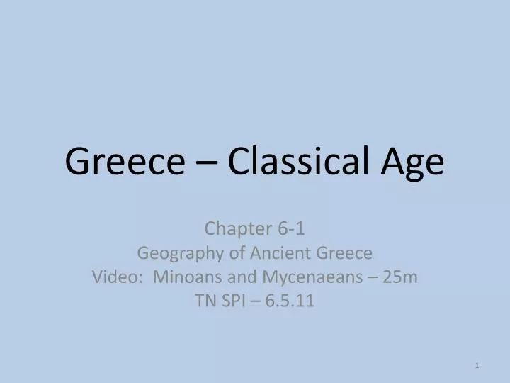 greece classical age