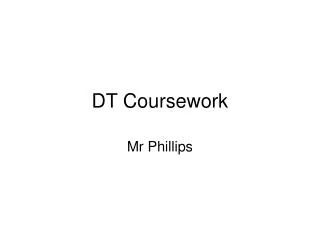 DT Coursework