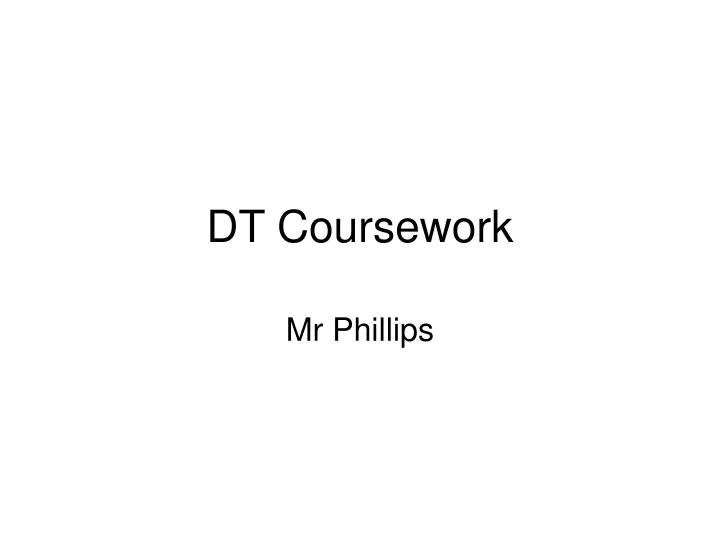 dt coursework
