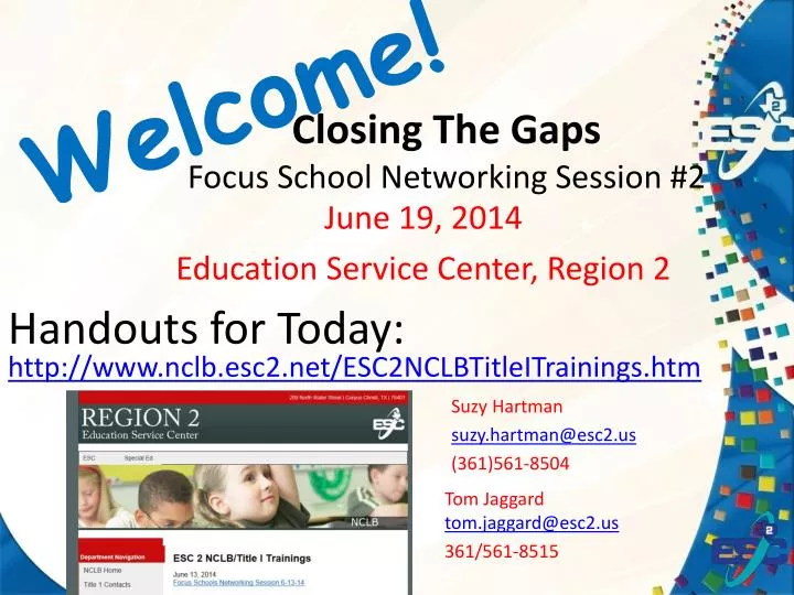 closing the gaps focus school networking session 2