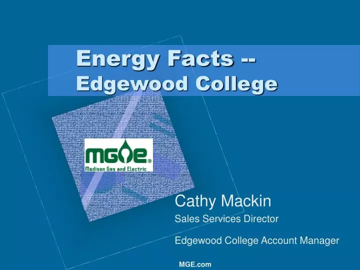 energy facts edgewood college