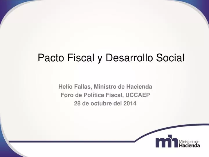 pacto fiscal y desarrollo social