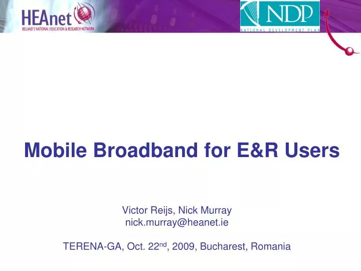 mobile broadband for e r users