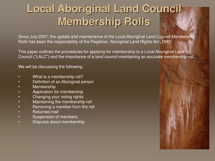 local aboriginal land council membership rolls