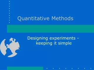 Quantitative Methods