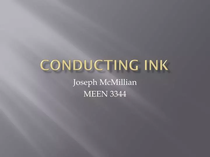 conducting ink