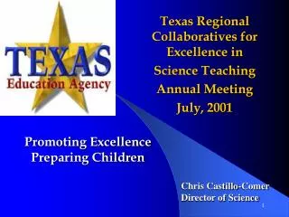 Promoting Excellence Preparing Children