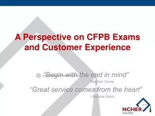 A Perspective on CFPB Exams and Customer Experience