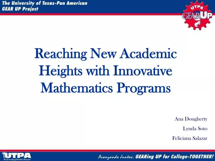 reaching new academic heights with innovative mathematics programs