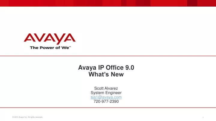 avaya ip office 9 0 what s new