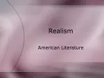 Realism - slide 1