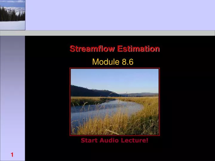 streamflow estimation