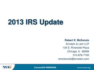 2013 IRS Update