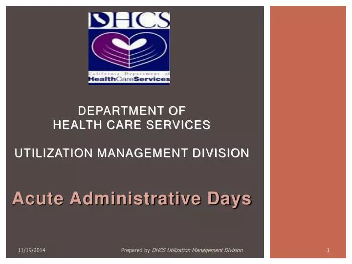 department of health care services utilization management division