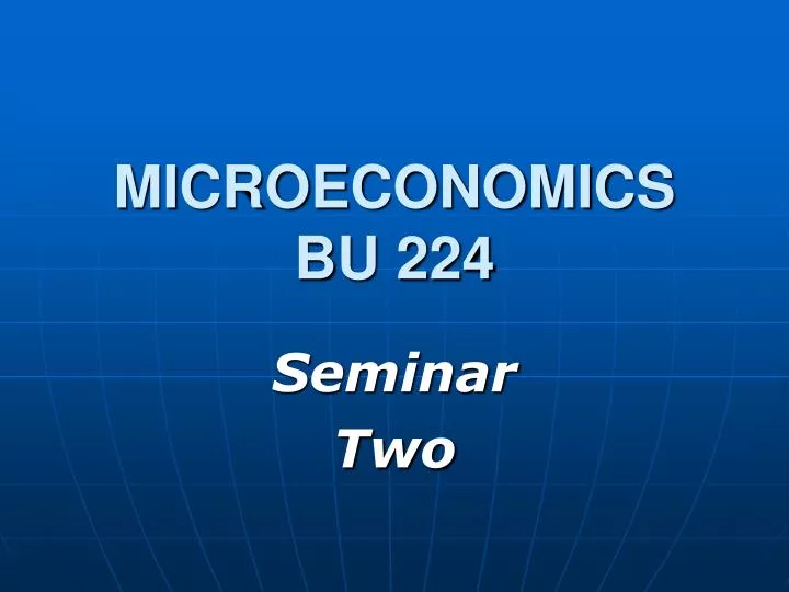 microeconomics bu 224