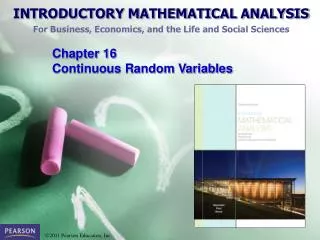 Chapter 16 Continuous Random Variables