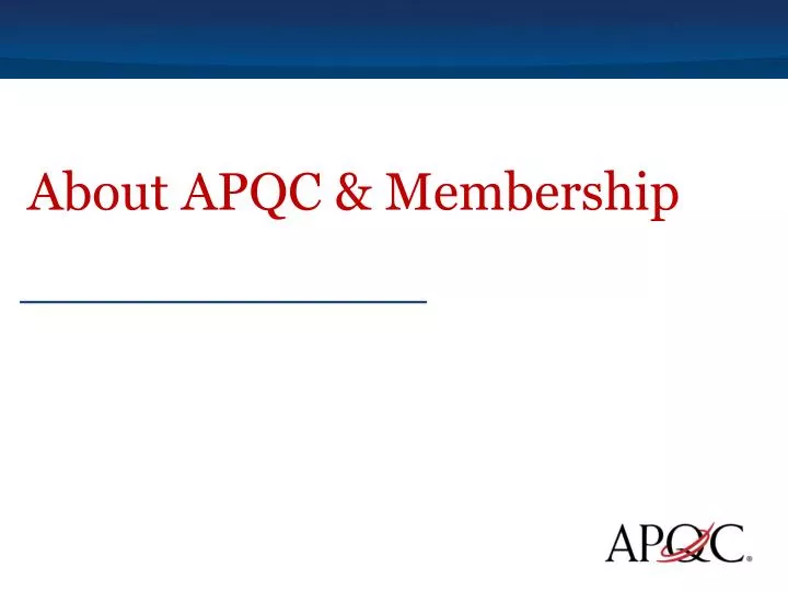 about apqc membership
