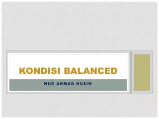 kondisi balanced