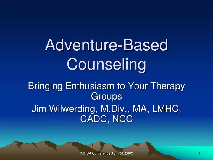 adventure based counseling