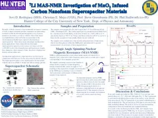 7 Li MAS-NMR Investigation of MnO 2 Infused Carbon Nanofoam Supercapacitor Materials