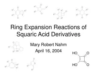 Ring Expansion Reactions of Squaric Acid Derivatives