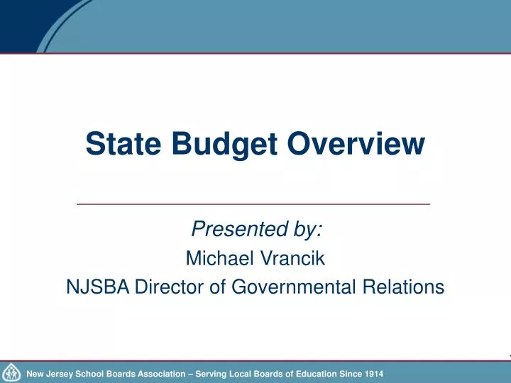 state budget overview