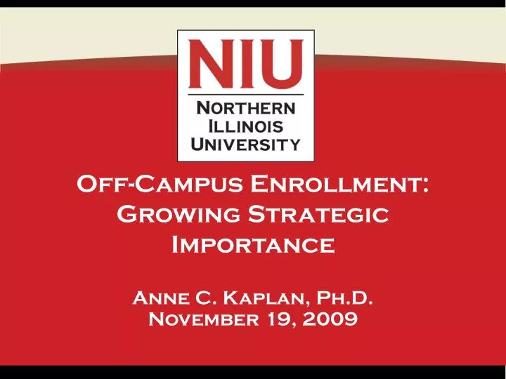 off campus enrollment growing strategic importance