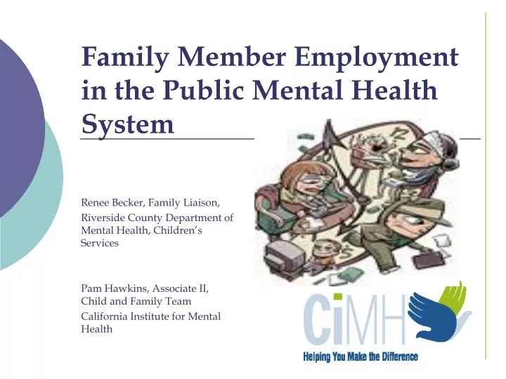 family member employment in the public mental health system