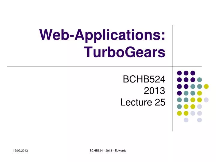 web applications turbogears