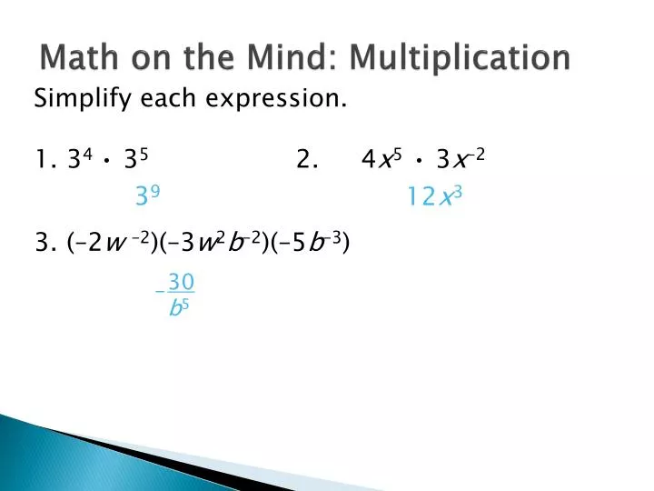 math on the mind multiplication