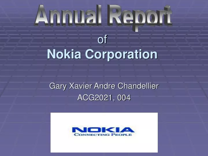 of nokia corporation